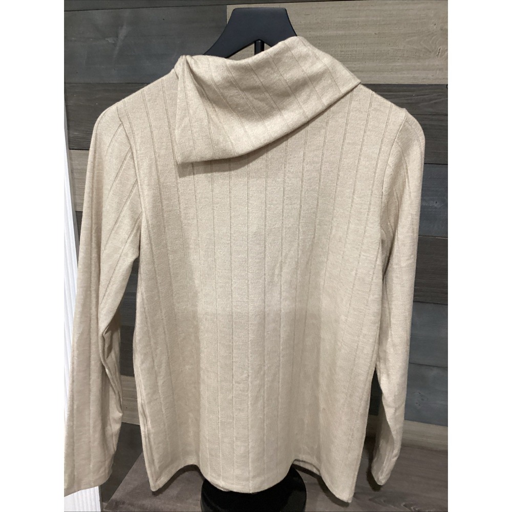 NWT Rafaella Brown long sleeve cowl neck sweater XS - Picture 7 of 9